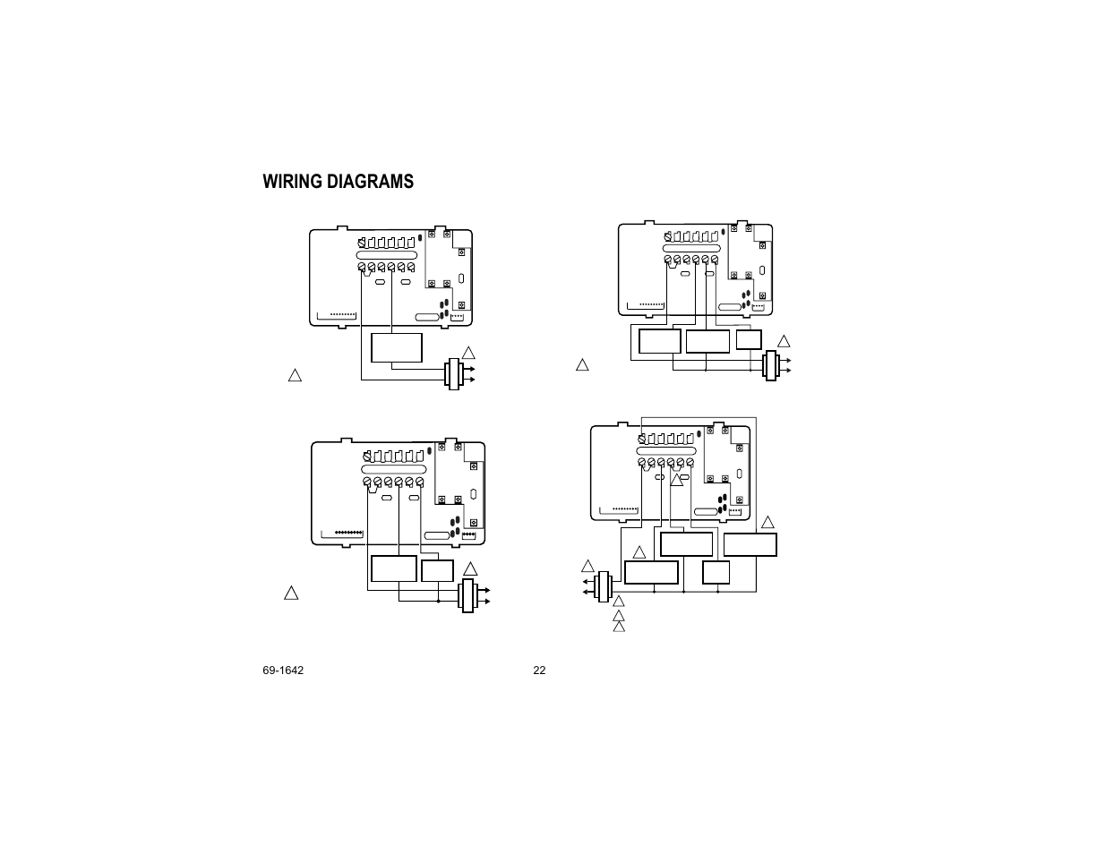 Wiring diagrams | Honeywell CT3697 User Manual | Page 22 / 24