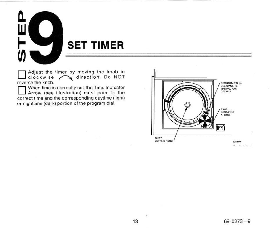 Set timer | Honeywell CT1503 User Manual | Page 15 / 20