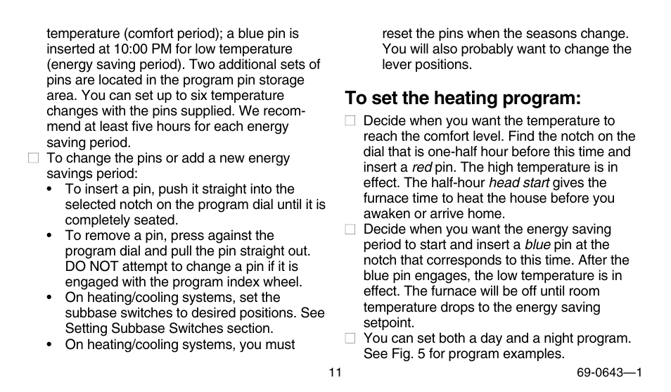 Honeywell 191108AJ User Manual | Page 11 / 28
