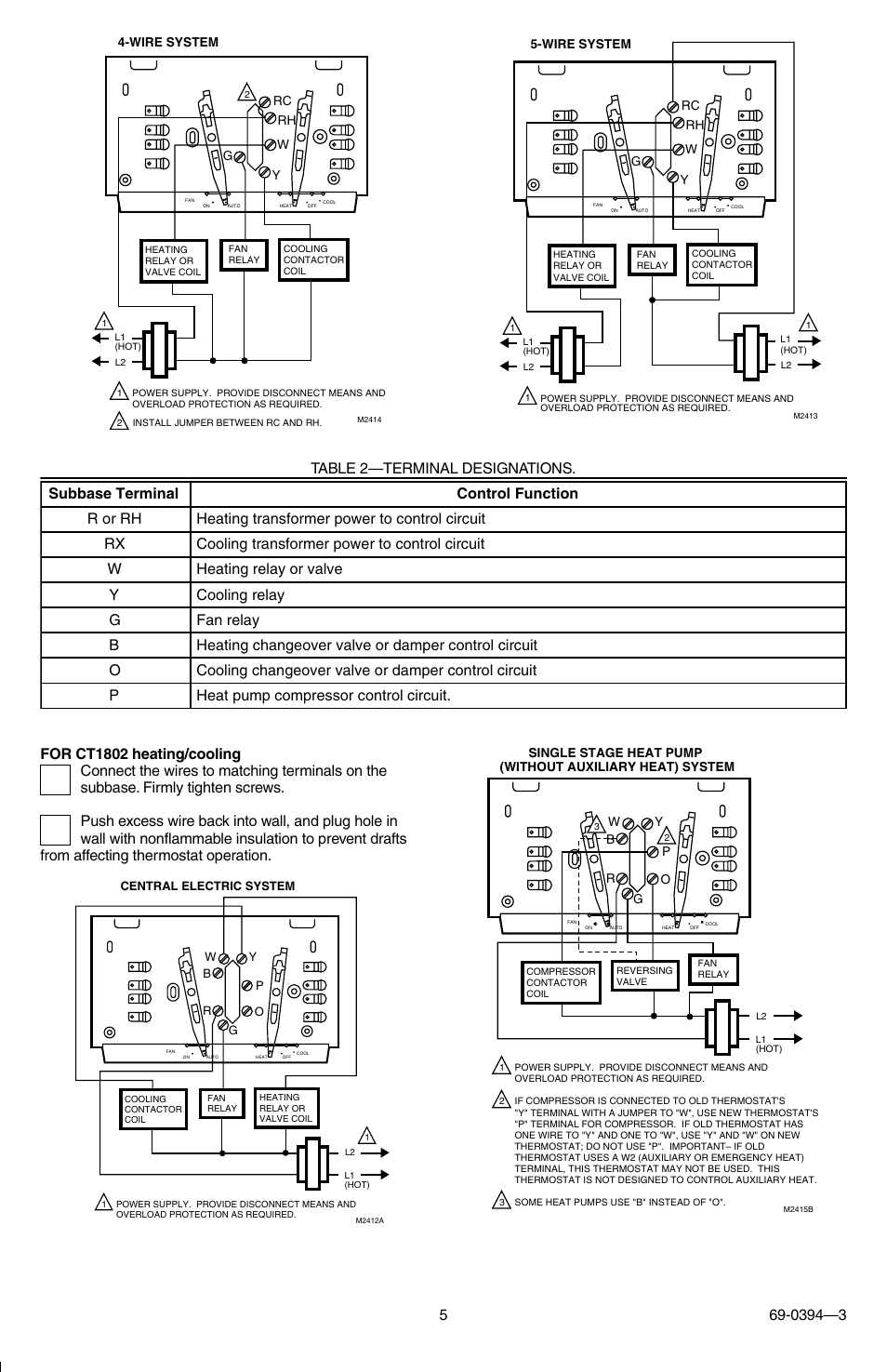 Honeywell CT1800 User Manual | Page 5 / 8