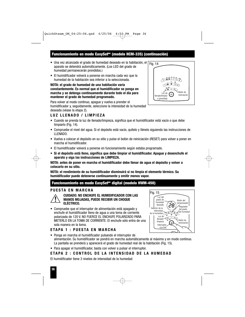 Honeywell HWM-330 User Manual | Page 36 / 44