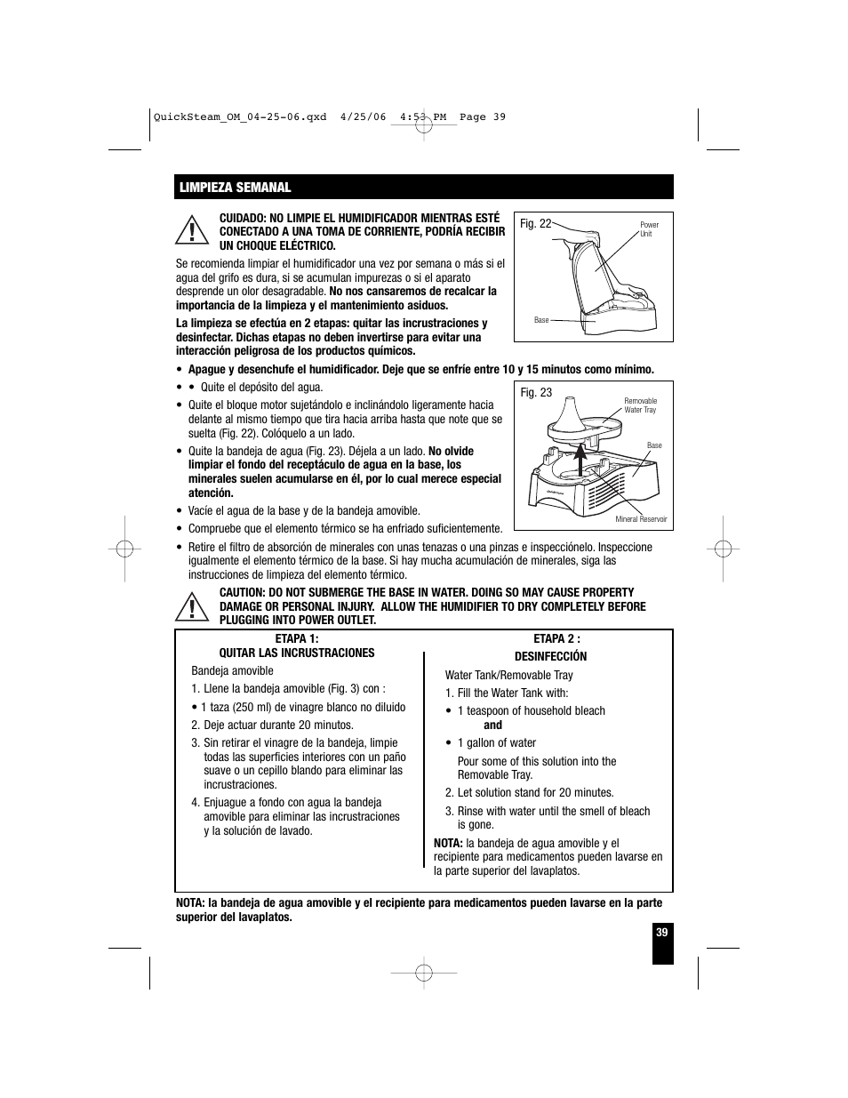 Honeywell HWM-330 User Manual | Page 39 / 44
