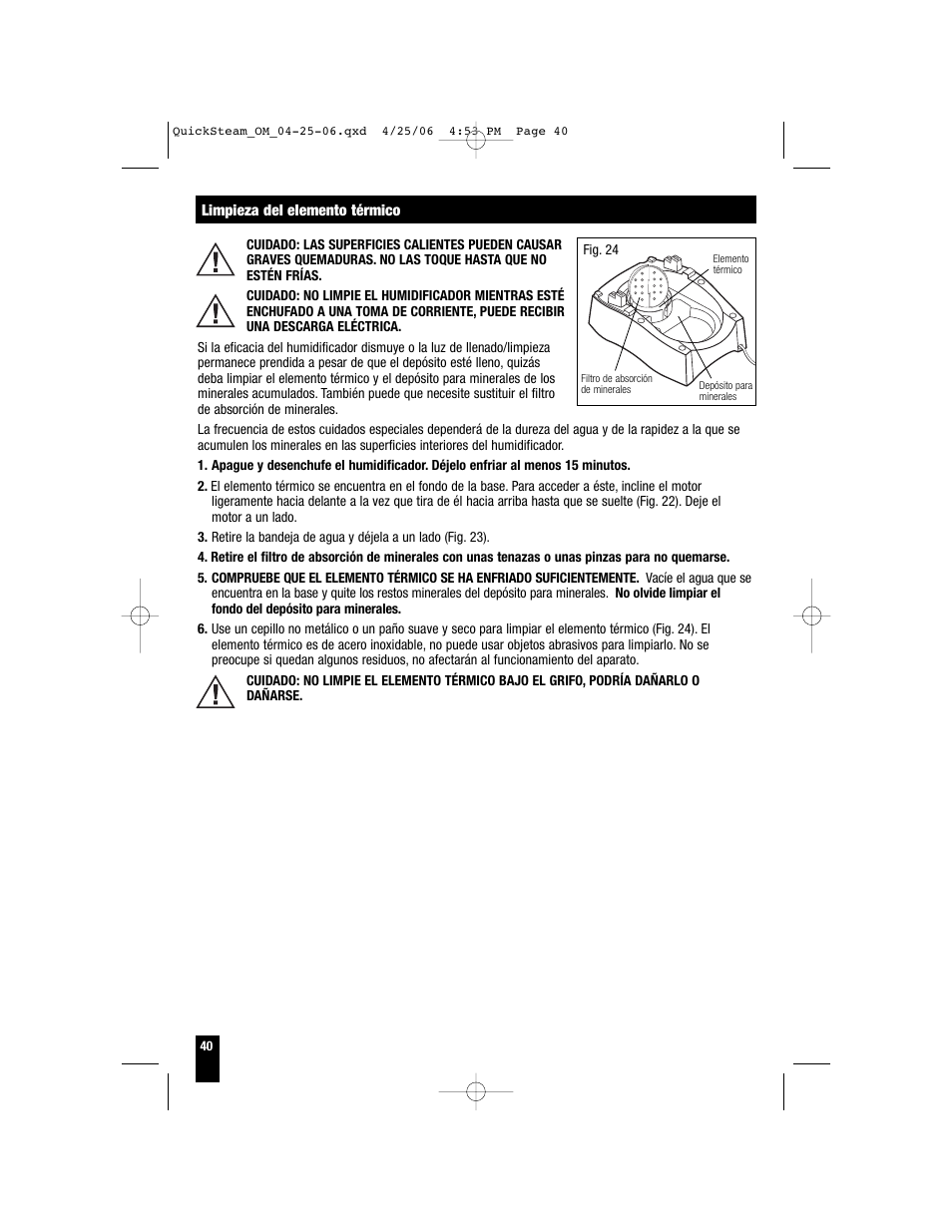 Honeywell HWM-330 User Manual | Page 40 / 44