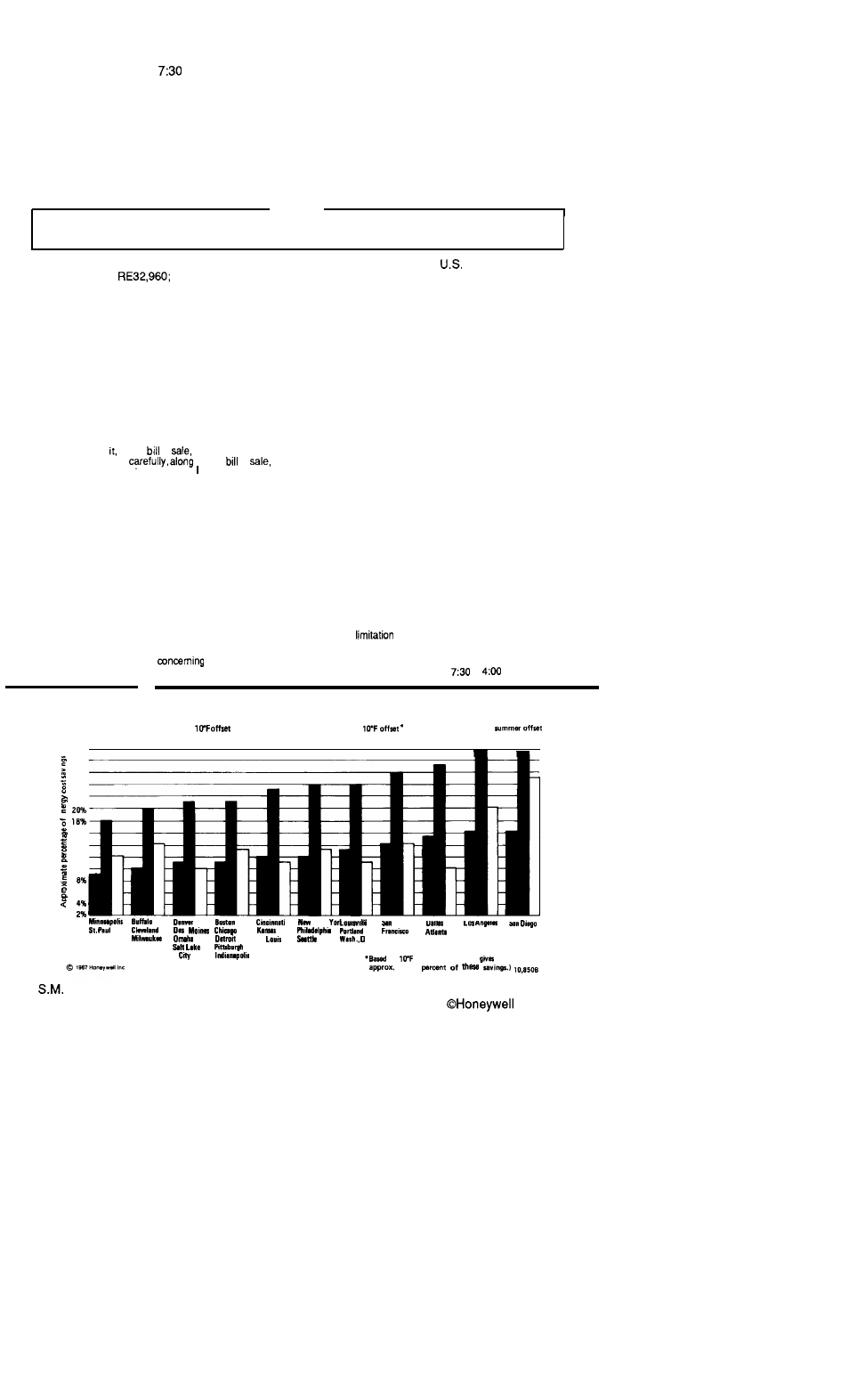 Limited one-year warranty | Honeywell MAGIC STAT MS3000 User Manual | Page 15 / 15