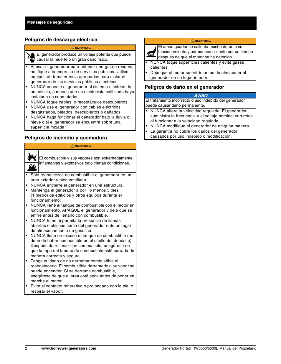 Honeywell HW5500E User Manual | Page 54 / 93