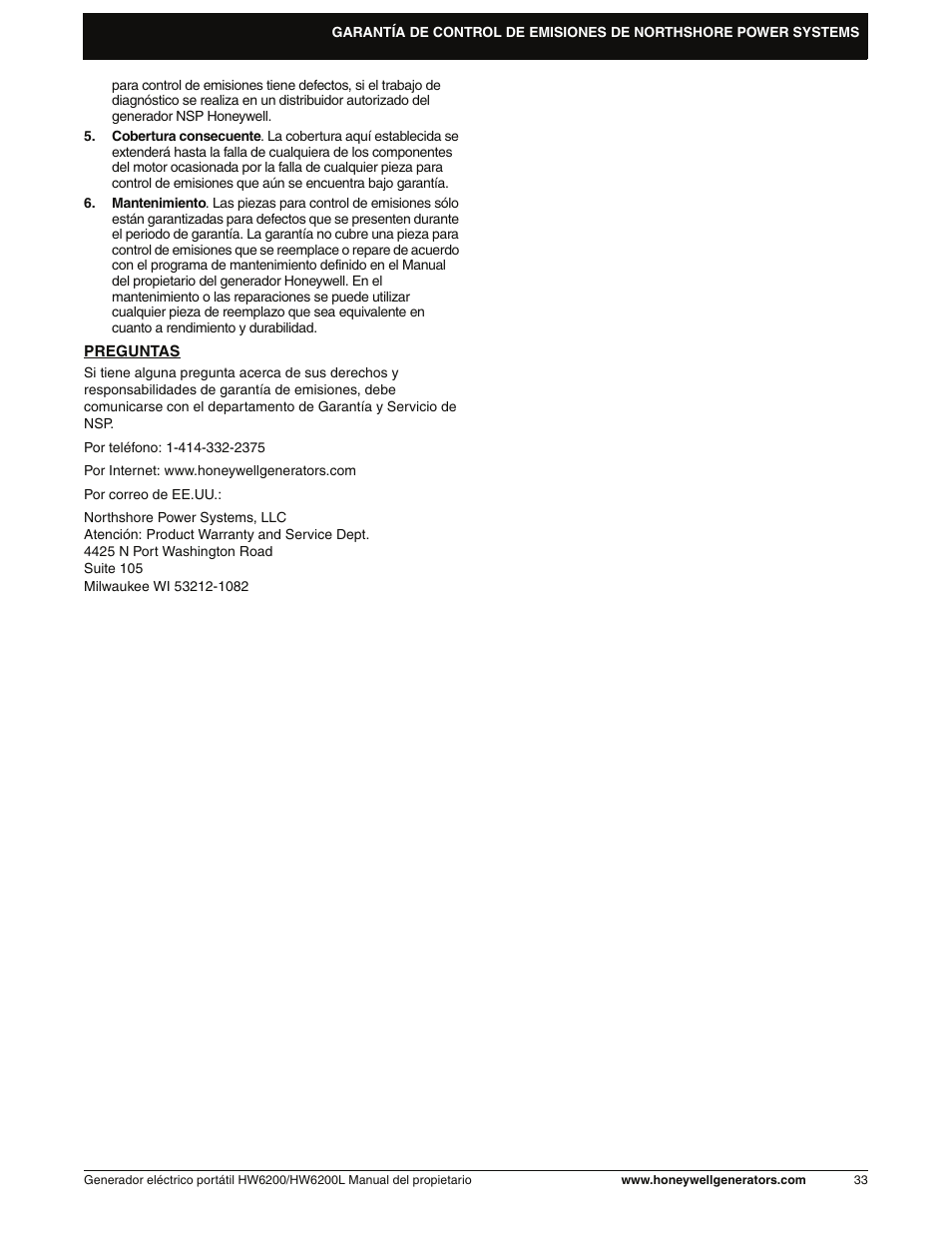 Honeywell HW6200L User Manual | Page 81 / 86