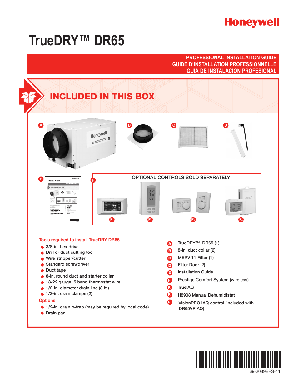 Honeywell DR65 User Manual | 52 pages