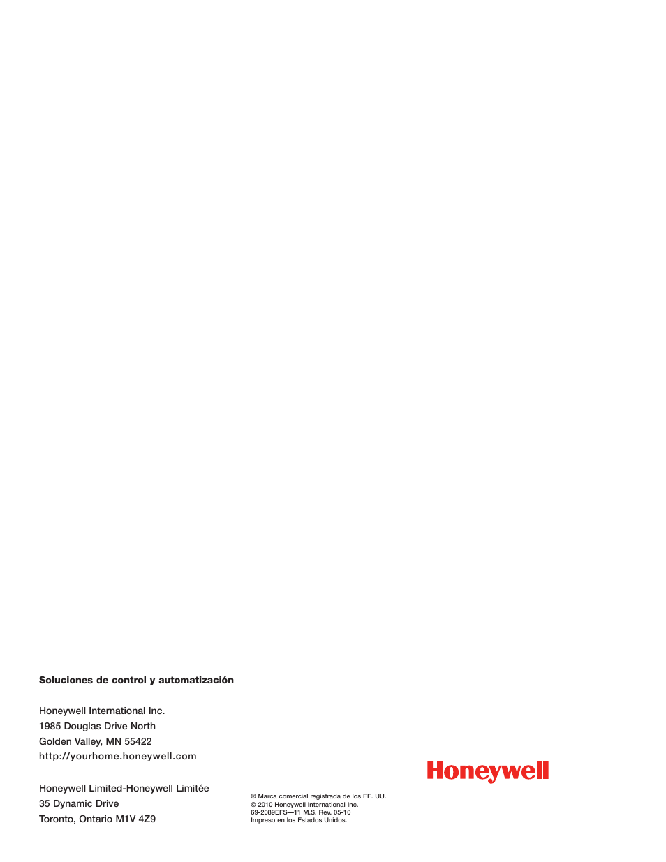 Honeywell DR65 User Manual | Page 52 / 52