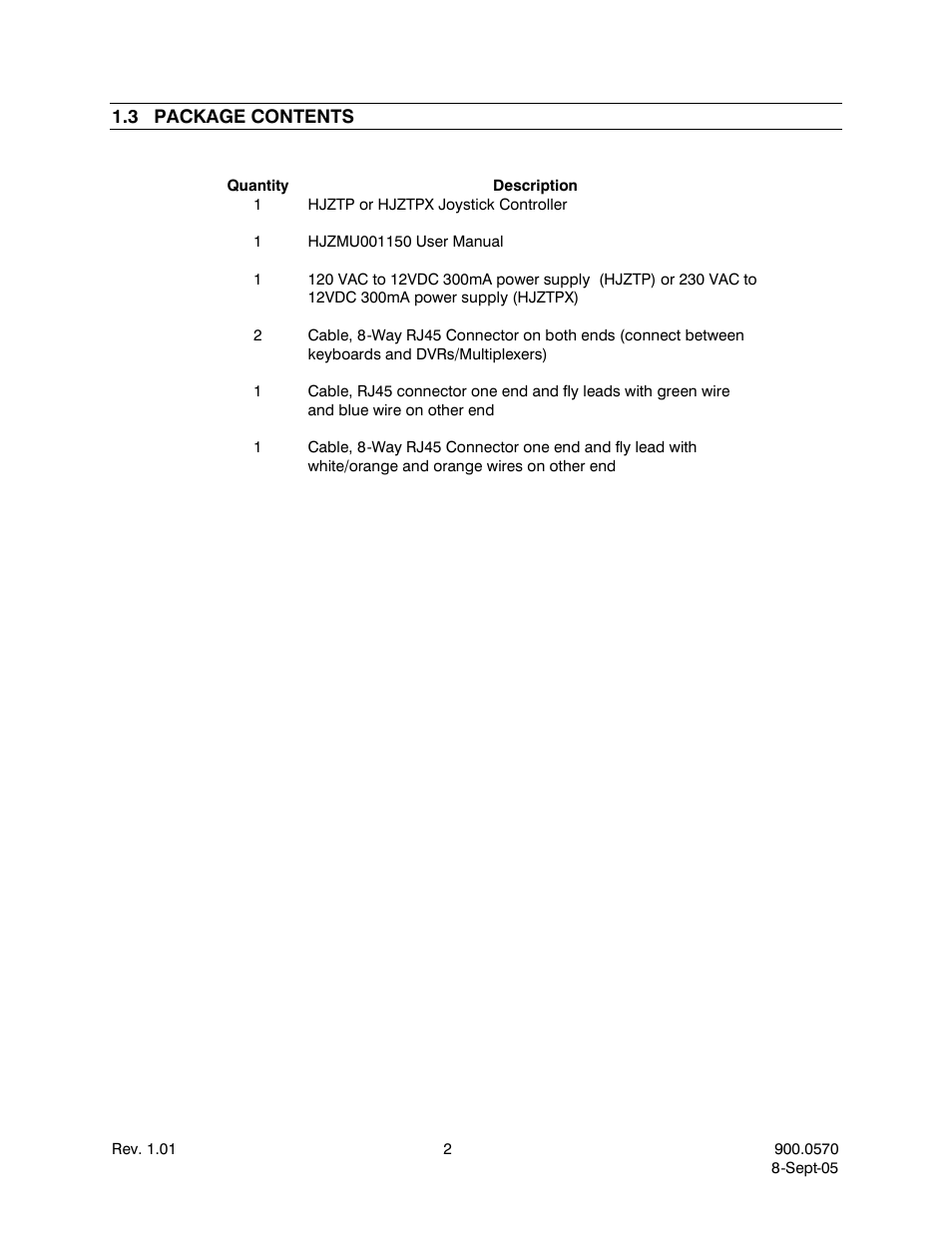 3package contents, Package contents | Honeywell HJZTP User Manual | Page 12 / 64