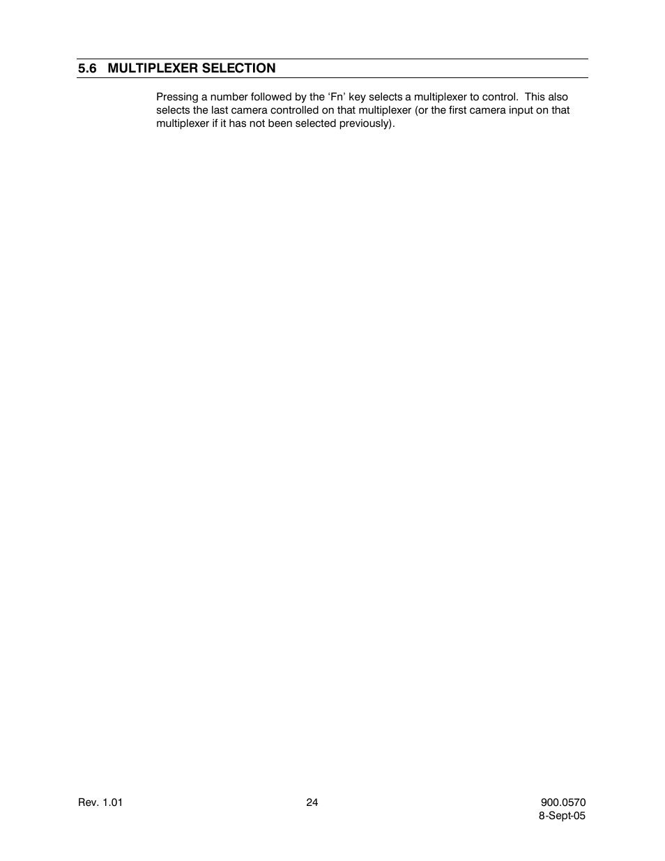 6multiplexer selection, Multiplexer selection | Honeywell HJZTP User Manual | Page 34 / 64