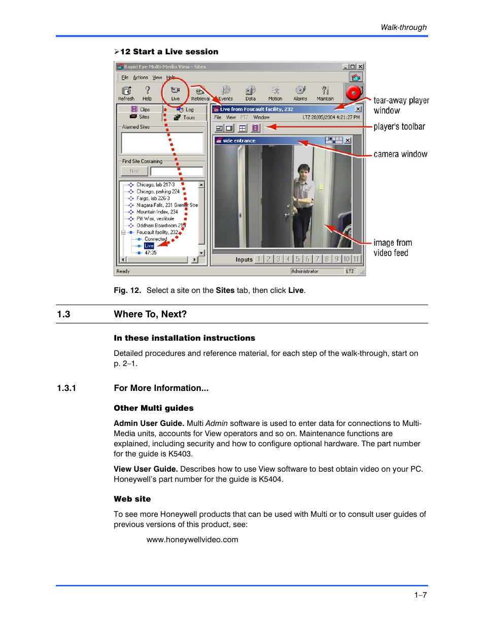Honeywell RAPID EYE K9696V2 User Manual | Page 17 / 96