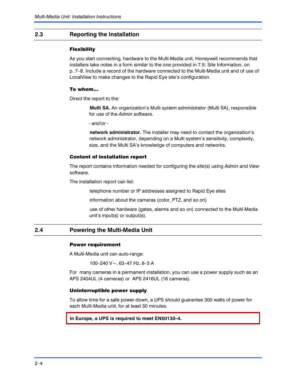 Honeywell RAPID EYE K9696V2 User Manual | Page 22 / 96