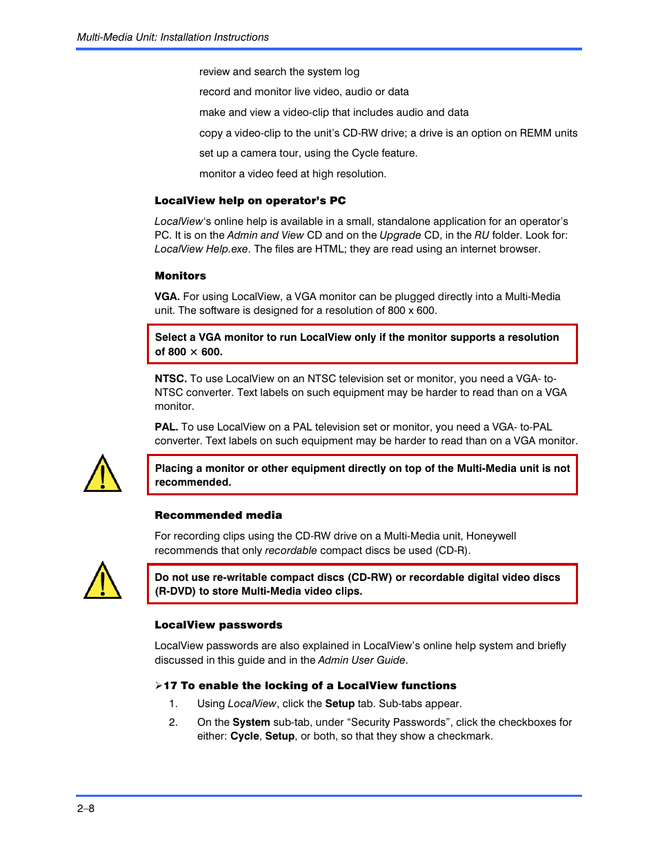 Honeywell RAPID EYE K9696V2 User Manual | Page 26 / 96