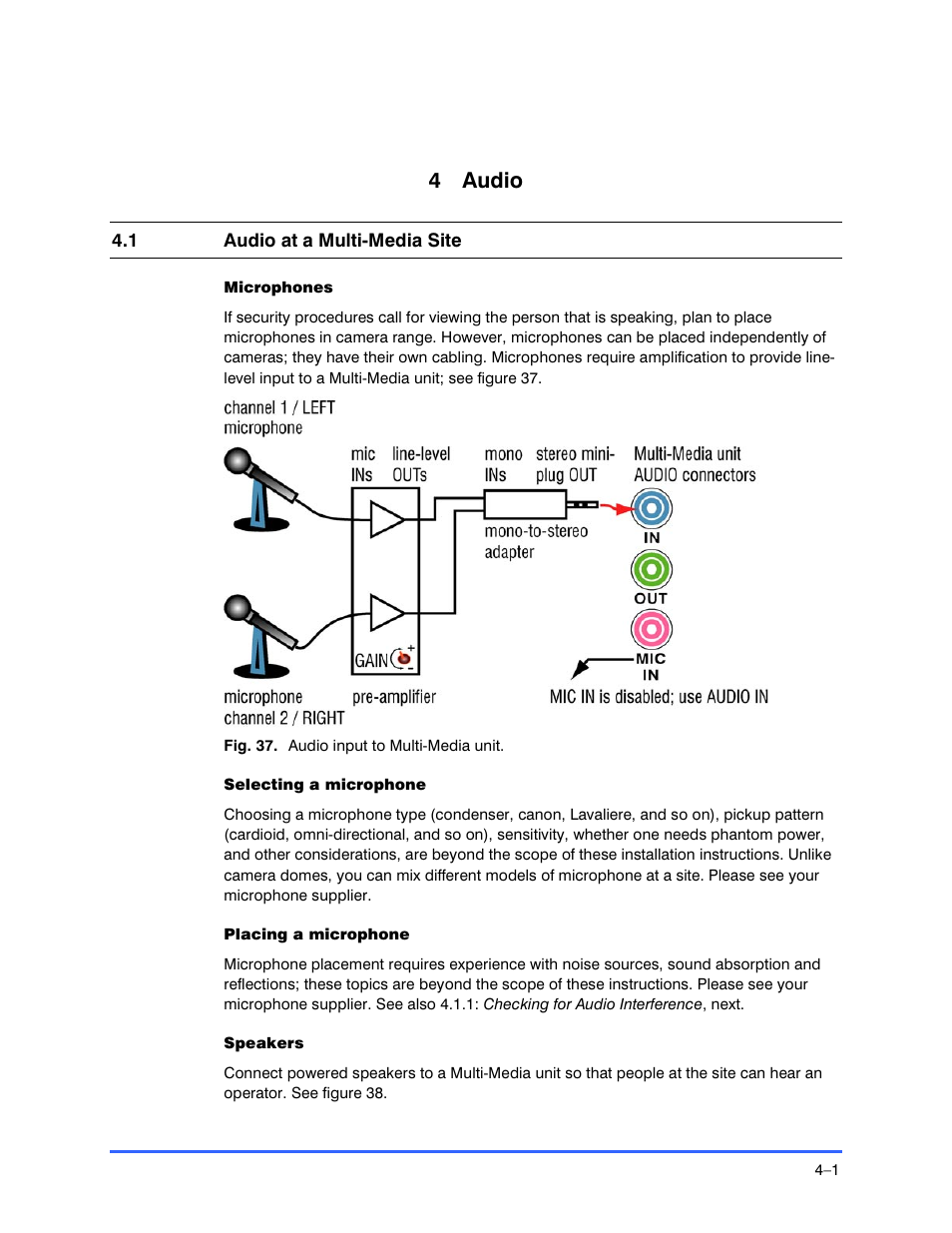 4 audio | Honeywell RAPID EYE K9696V2 User Manual | Page 55 / 96