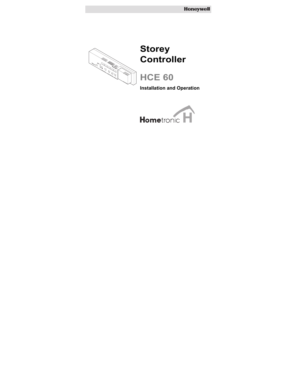 Honeywell HCE 60 User Manual | 56 pages