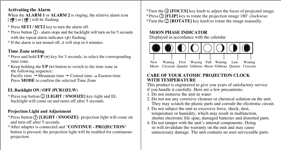 Honeywell PCR11ELW User Manual | Page 7 / 9
