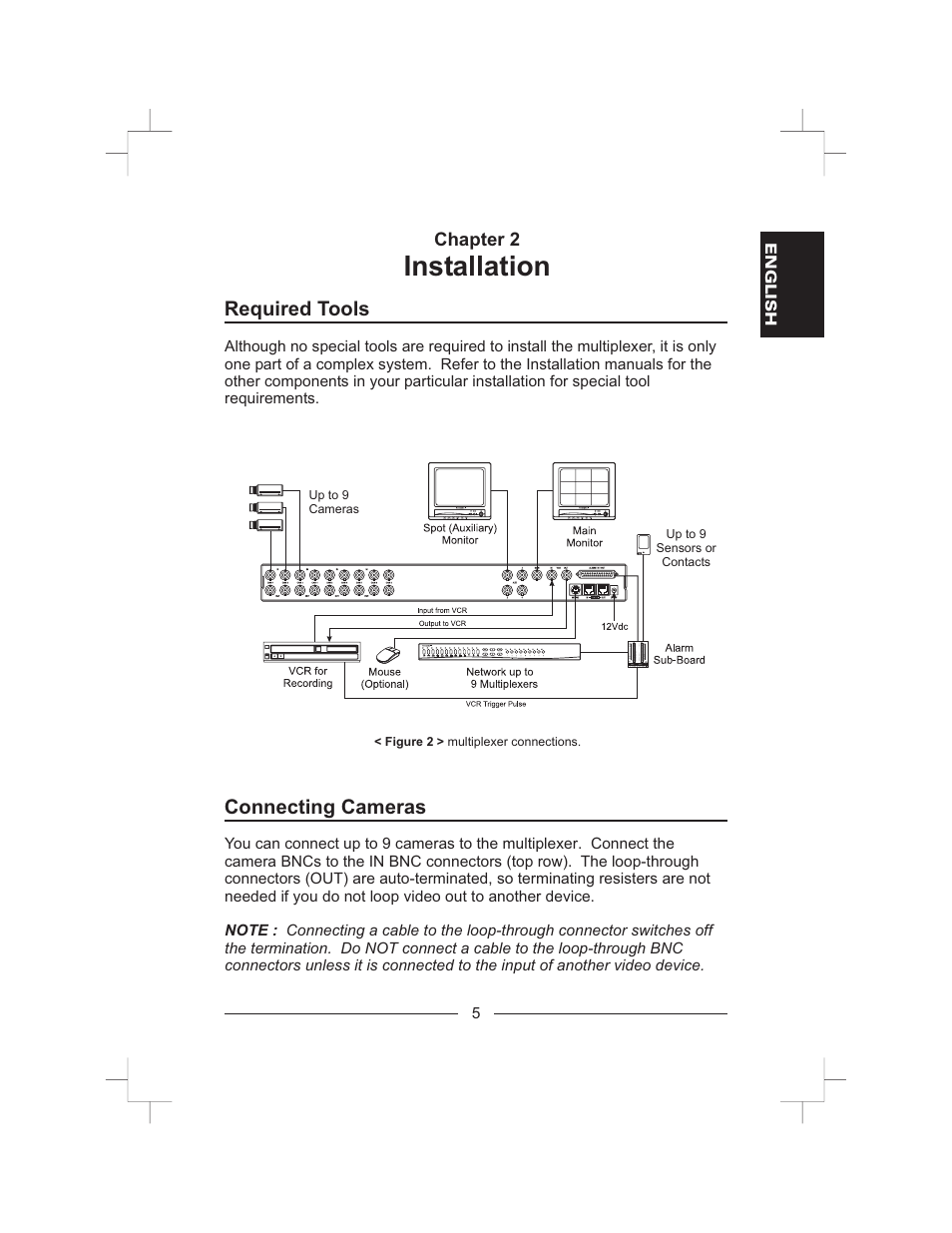 Installation, Required tools, Connecting cameras | Honeywell HXMT9 / HXMT9X User Manual | Page 19 / 102