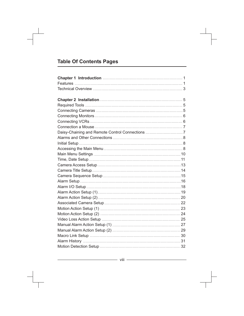 Table of contents pages | Honeywell HXMT9 / HXMT9X User Manual | Page 8 / 102