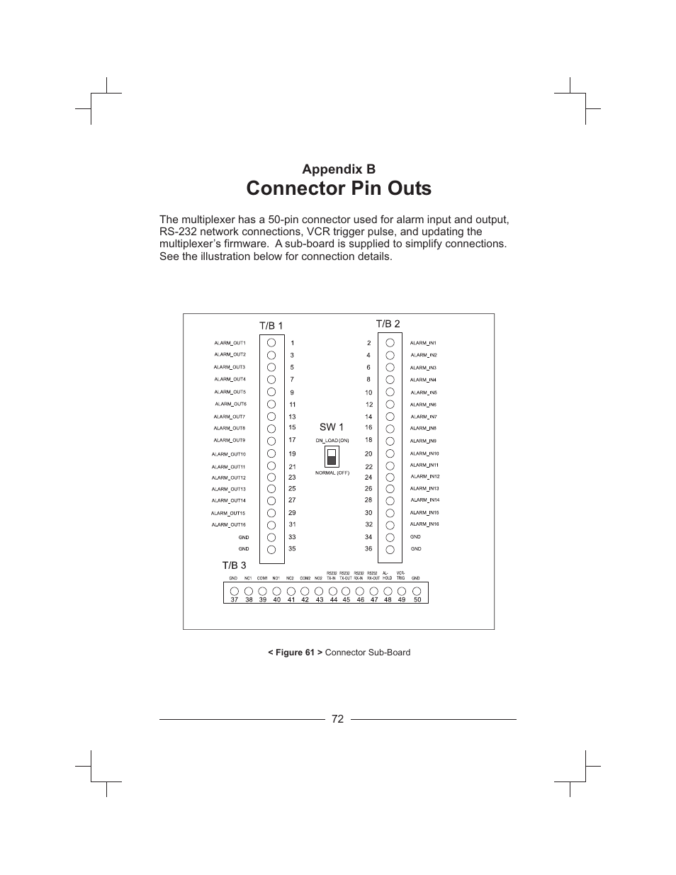 Connector pin outs | Honeywell HXMT9 / HXMT9X User Manual | Page 86 / 102