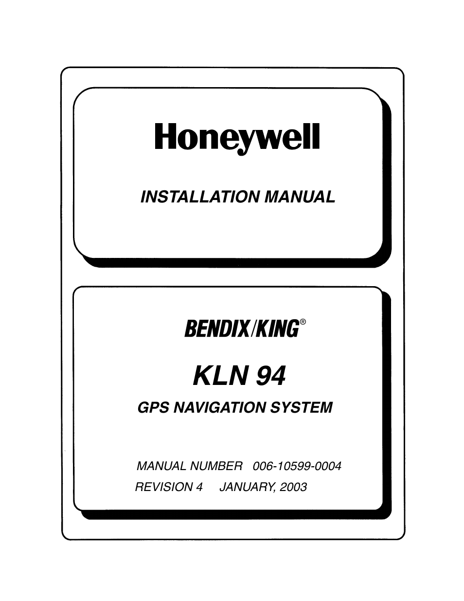 Honeywell BENDIX/KING KLN 94 User Manual | 156 pages
