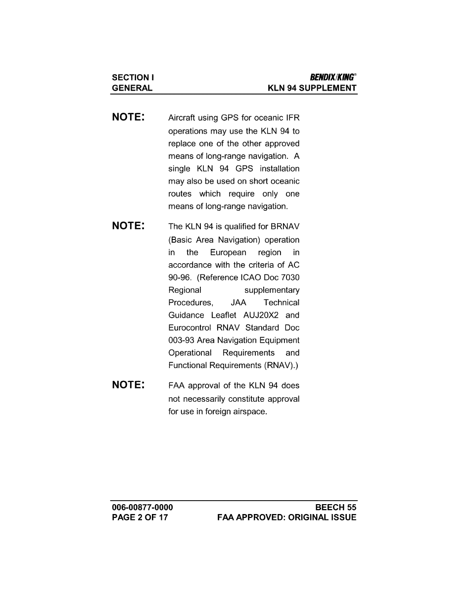 Honeywell BENDIX/KING KLN 94 User Manual | Page 117 / 156