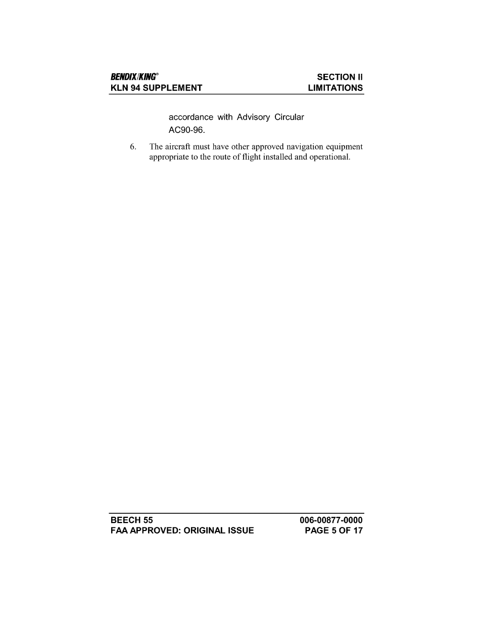 Honeywell BENDIX/KING KLN 94 User Manual | Page 120 / 156