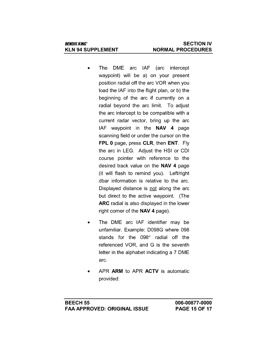 Honeywell BENDIX/KING KLN 94 User Manual | Page 130 / 156