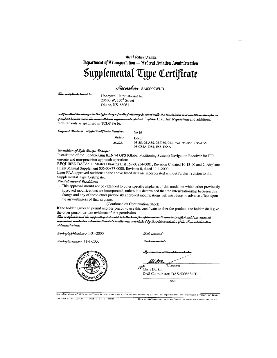 Honeywell BENDIX/KING KLN 94 User Manual | Page 135 / 156