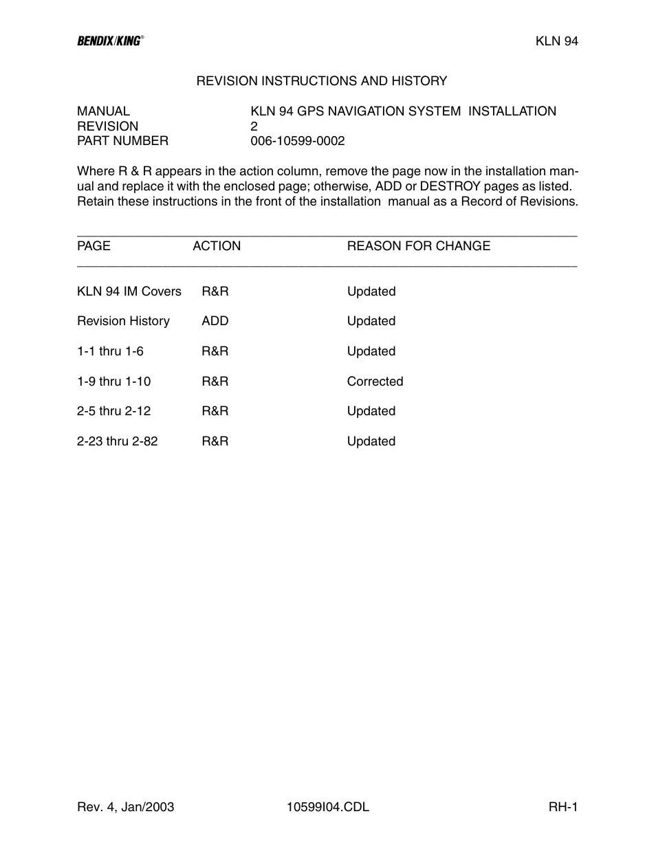 Honeywell BENDIX/KING KLN 94 User Manual | Page 3 / 156