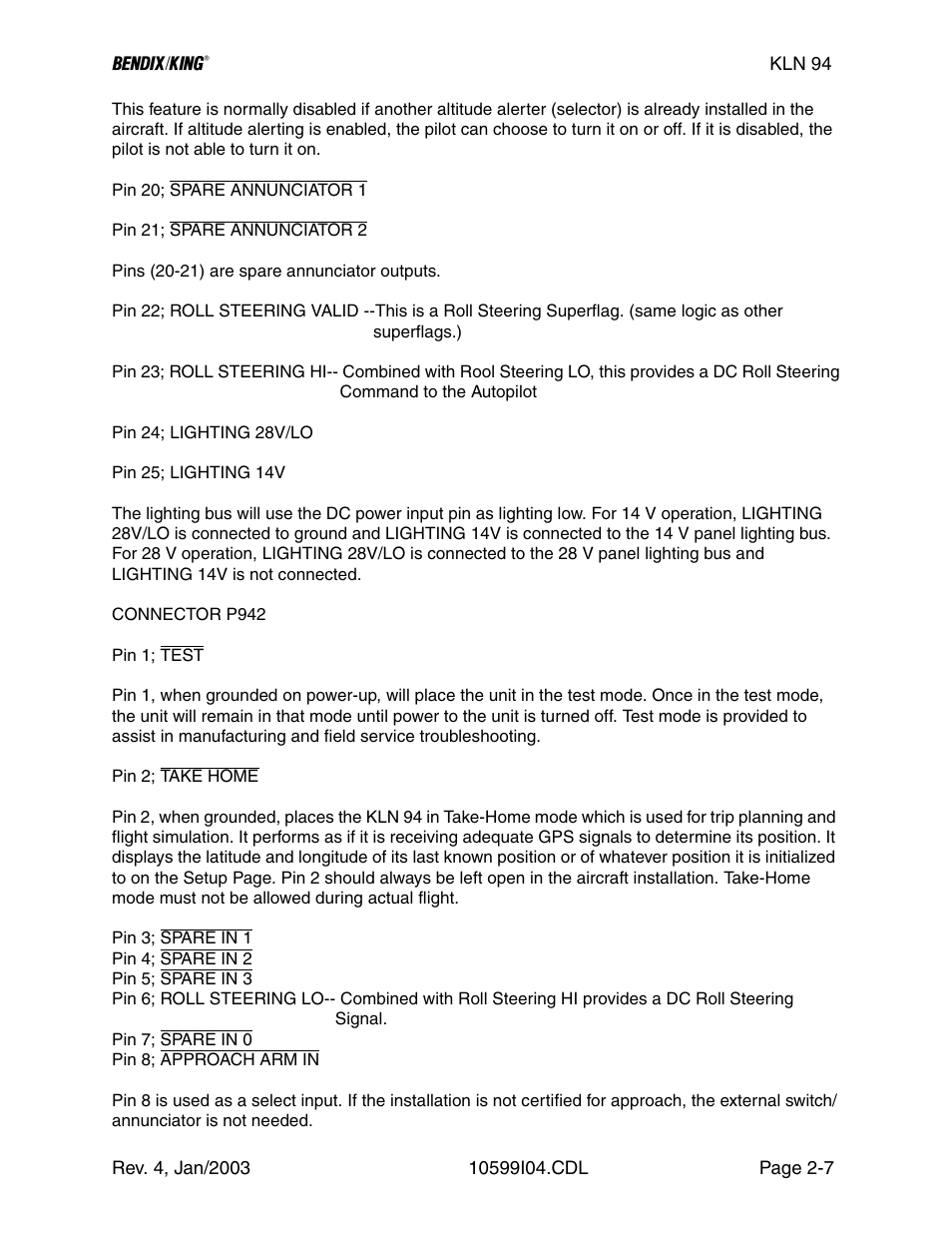 Honeywell BENDIX/KING KLN 94 User Manual | Page 31 / 156