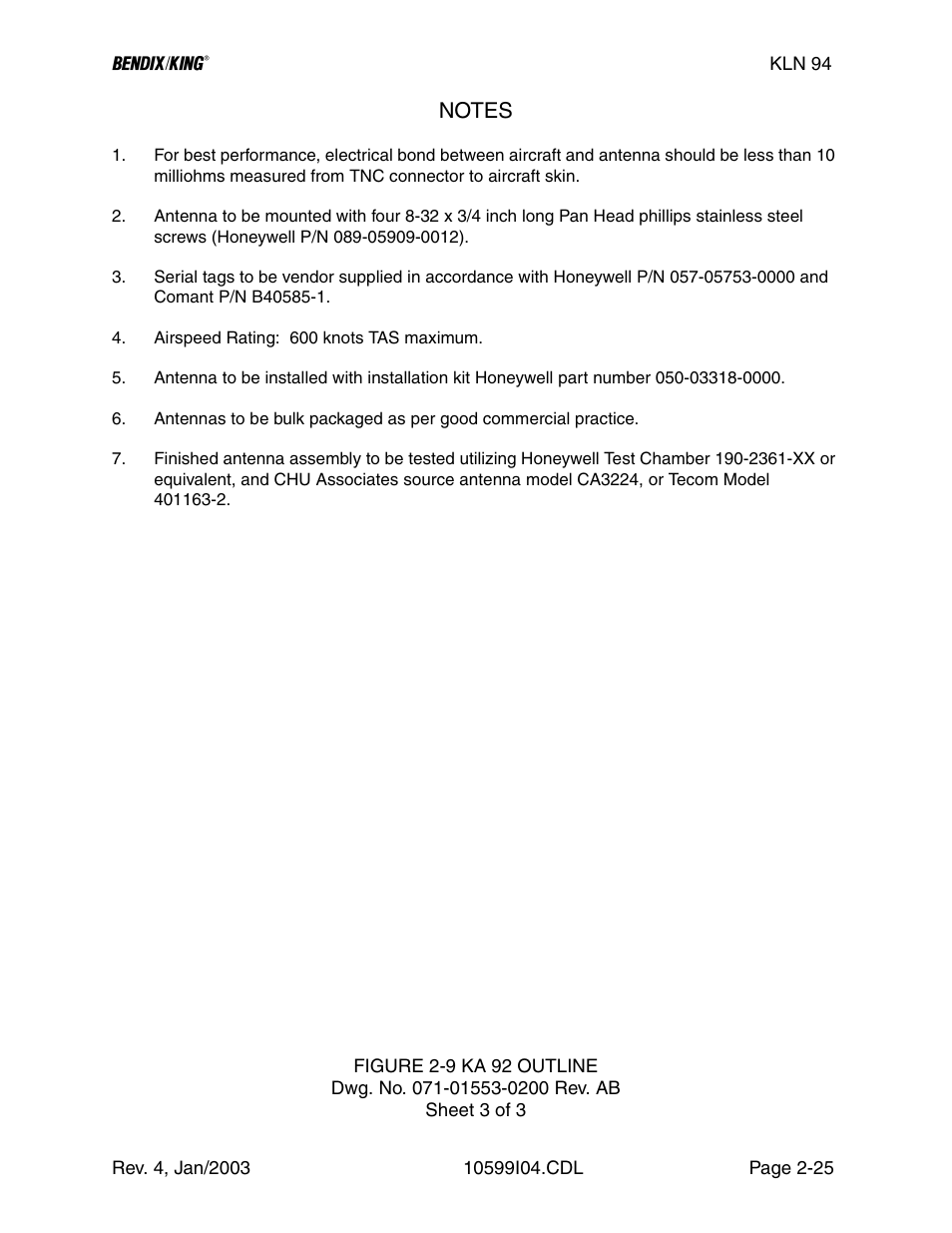 Honeywell BENDIX/KING KLN 94 User Manual | Page 46 / 156