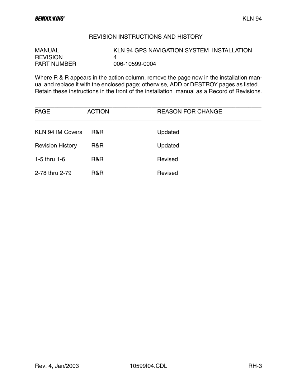 Honeywell BENDIX/KING KLN 94 User Manual | Page 5 / 156