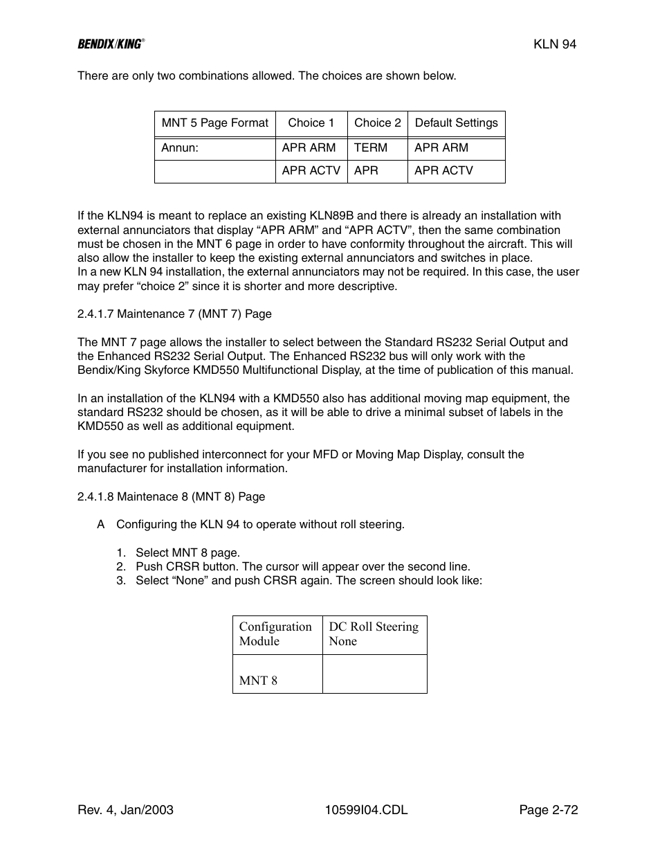 Honeywell BENDIX/KING KLN 94 User Manual | Page 76 / 156