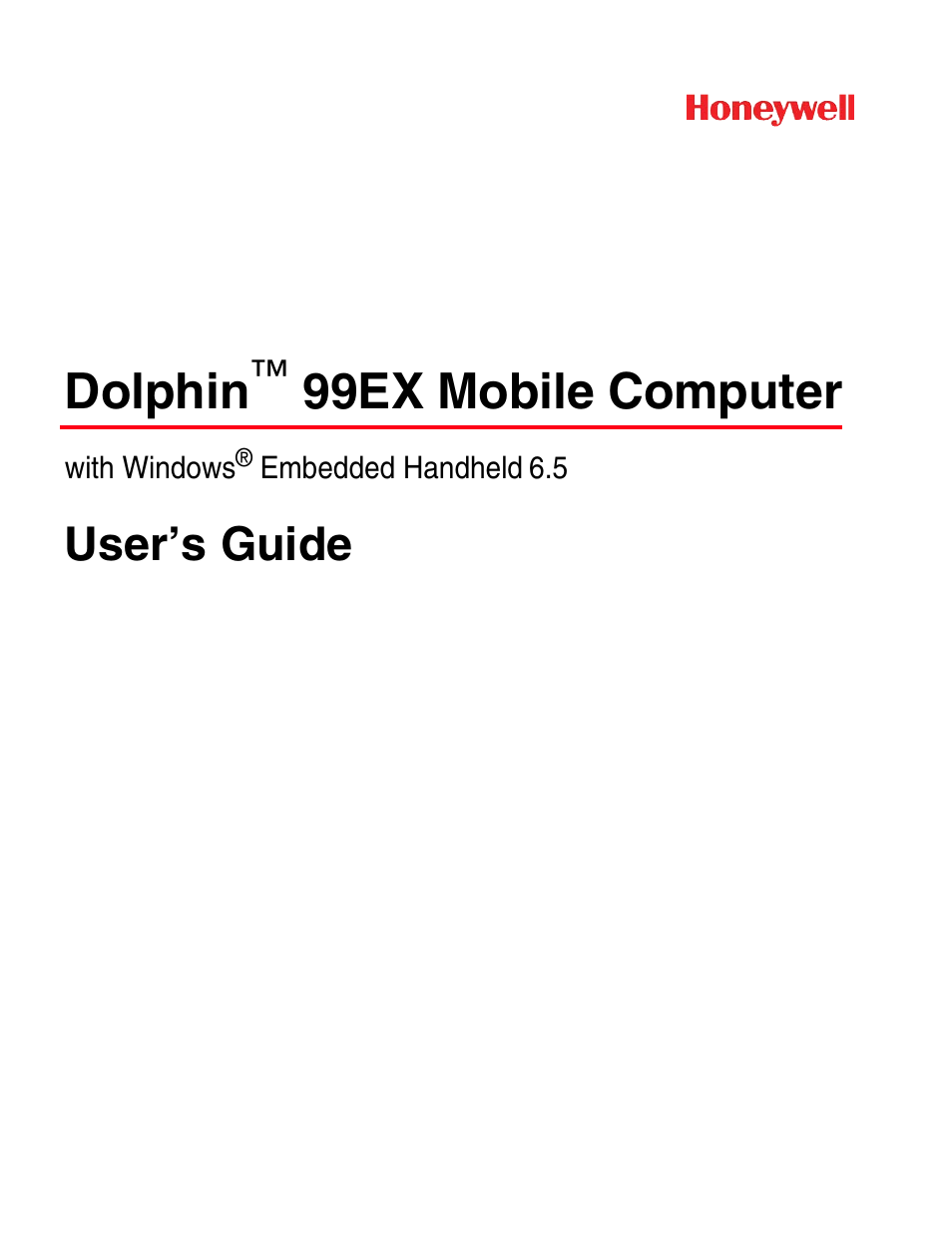 Honeywell DOLPHIN 99EX User Manual | 190 pages