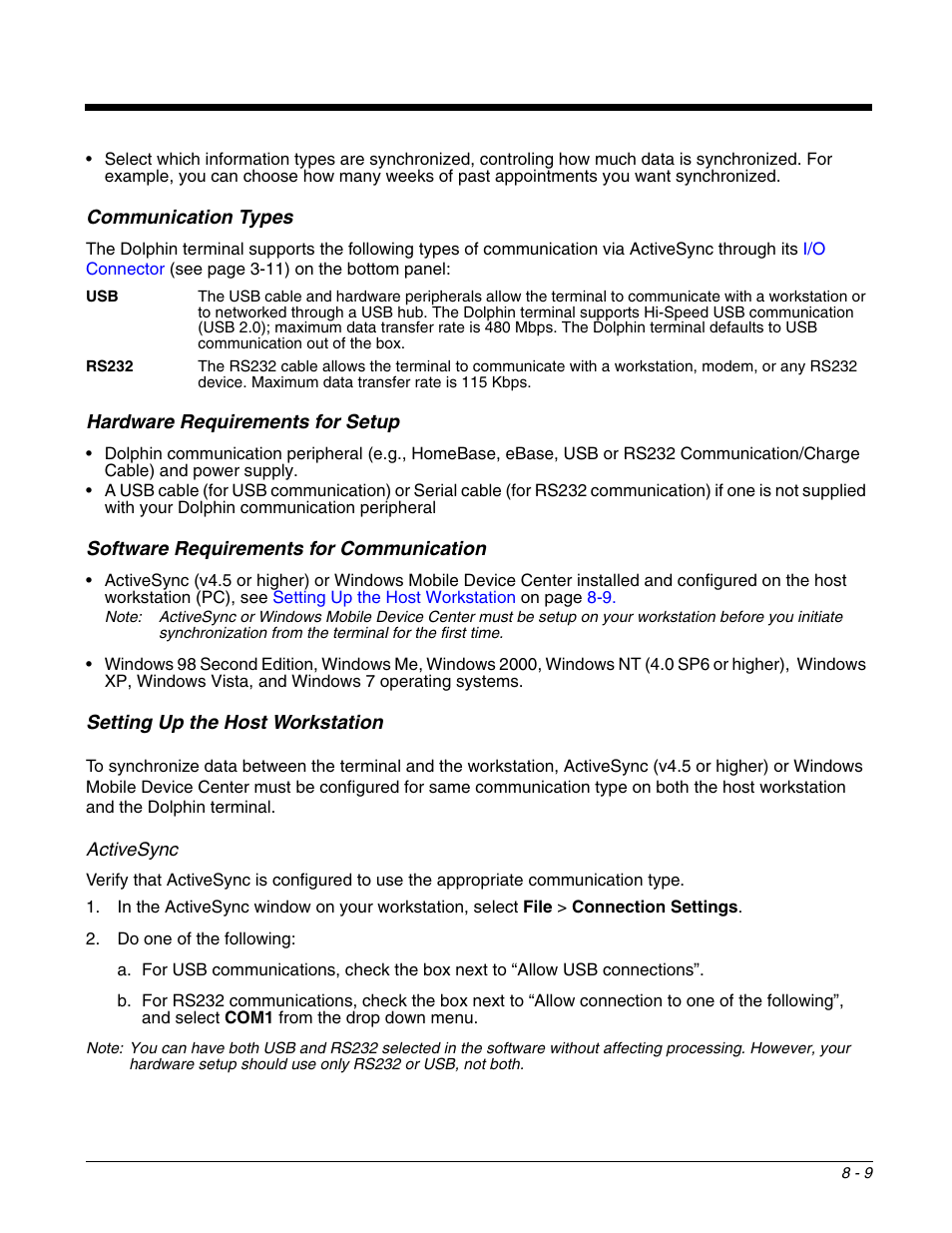 Honeywell DOLPHIN 99EX User Manual | Page 103 / 190