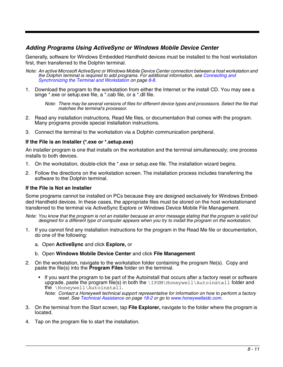 Honeywell DOLPHIN 99EX User Manual | Page 105 / 190