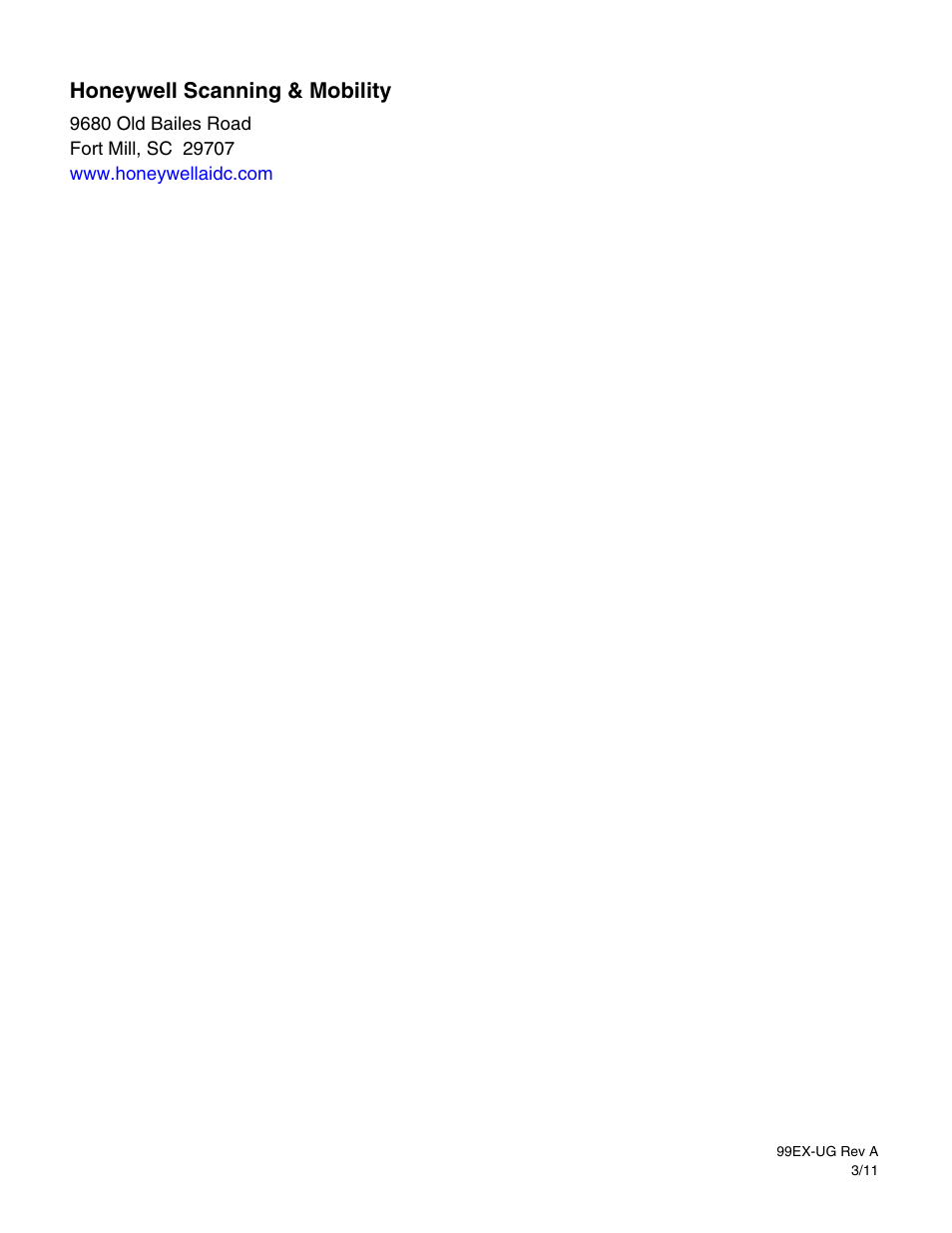 Honeywell scanning & mobility | Honeywell DOLPHIN 99EX User Manual | Page 190 / 190