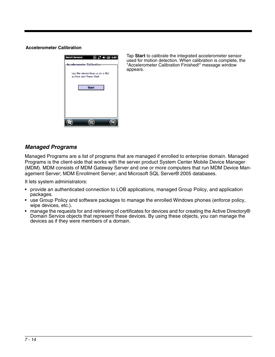 Managed programs, Managed programs -14 | Honeywell DOLPHIN 99EX User Manual | Page 88 / 190