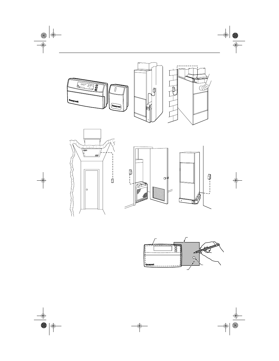Mounting | Honeywell W8600F User Manual | Page 2 / 4