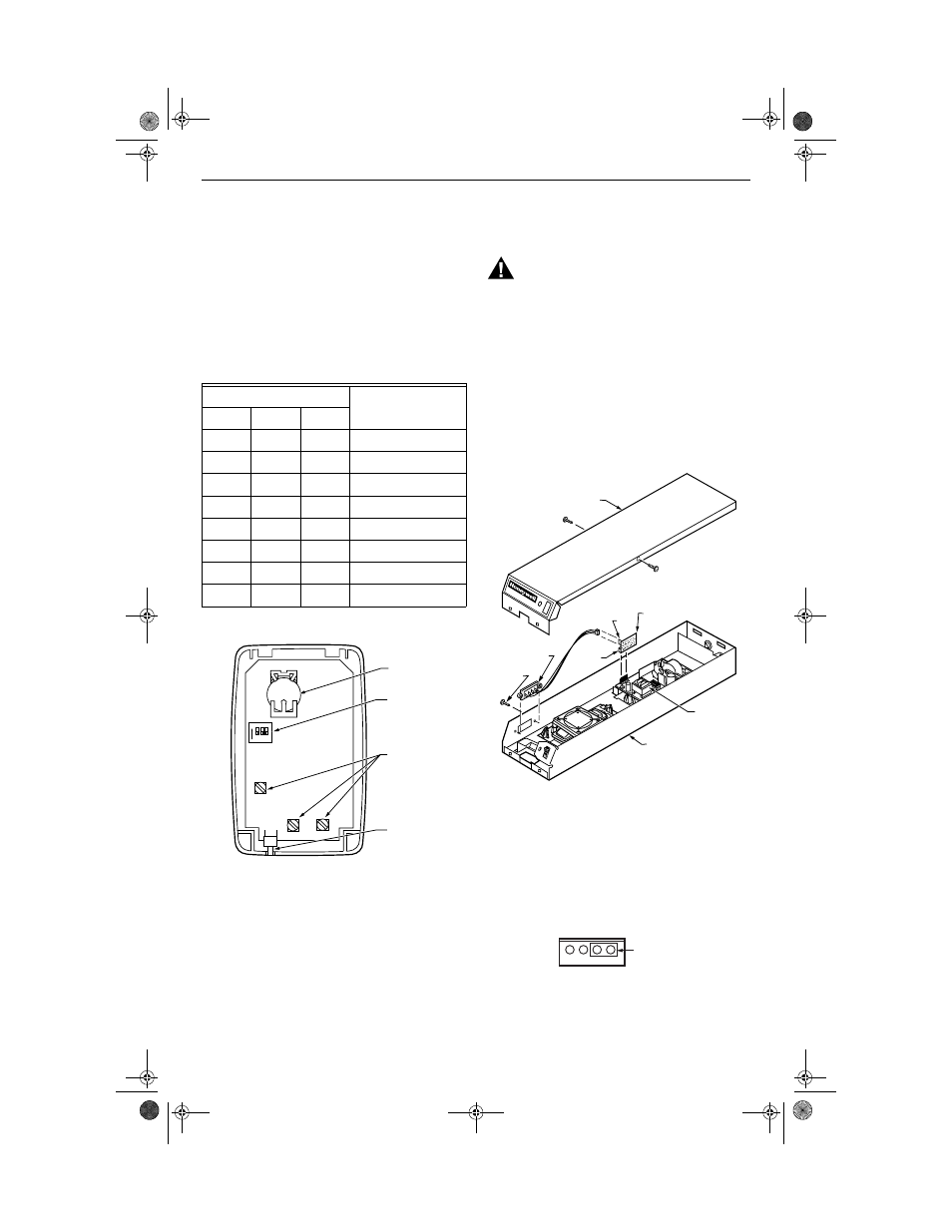 Select wash frequency, Wiring, Warning | Honeywell W8600F User Manual | Page 3 / 4