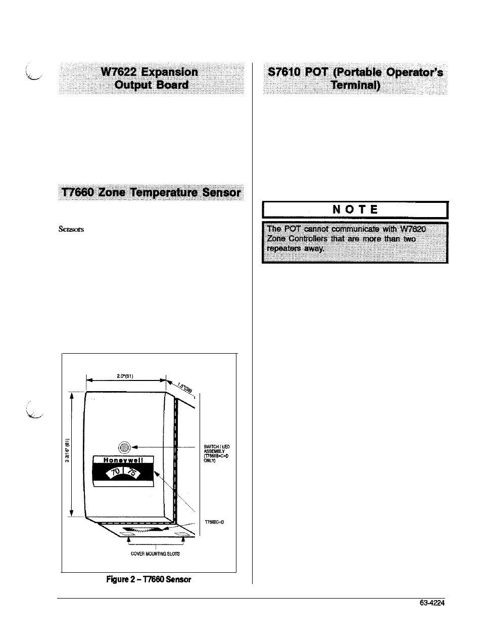 Honeywell W7620 User Manual | Page 5 / 16