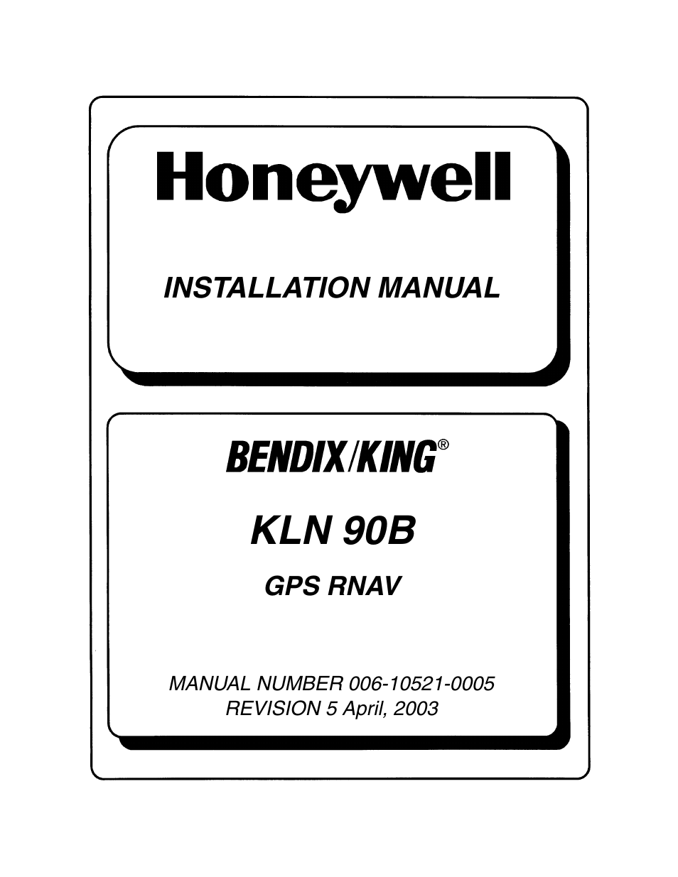 Honeywell BEDIX/KING GPS RNAV User Manual | 152 pages