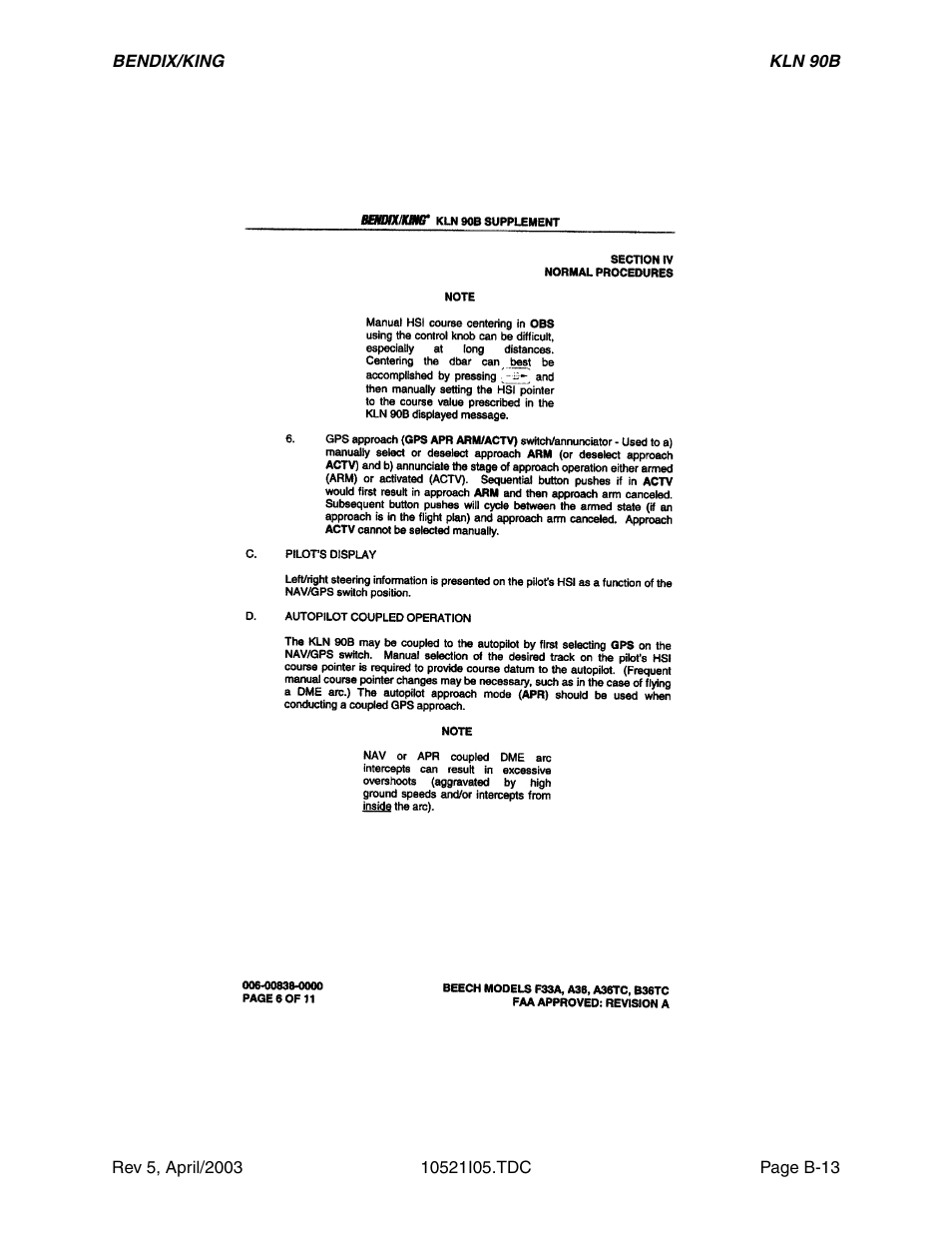 Honeywell BEDIX/KING GPS RNAV User Manual | Page 105 / 152