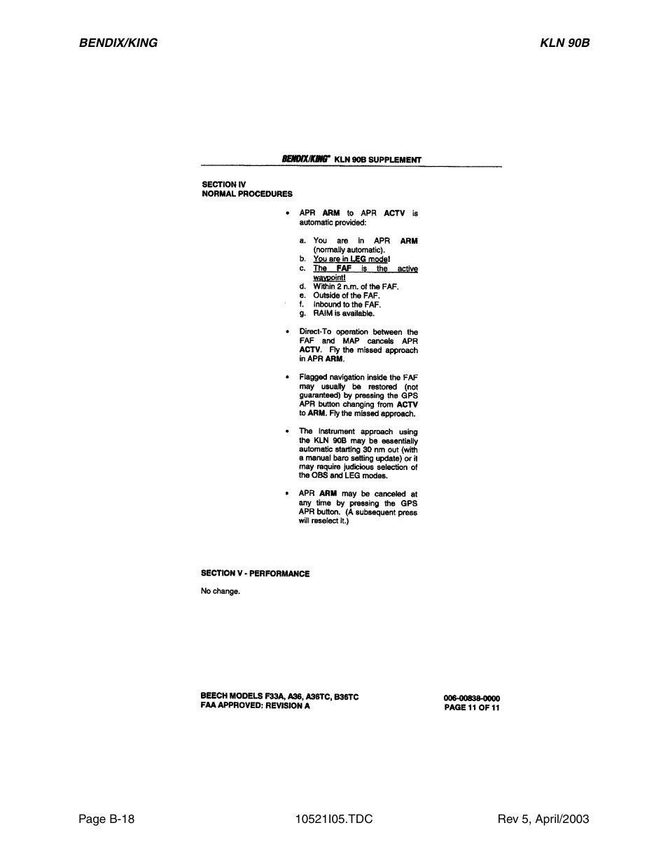 Honeywell BEDIX/KING GPS RNAV User Manual | Page 110 / 152
