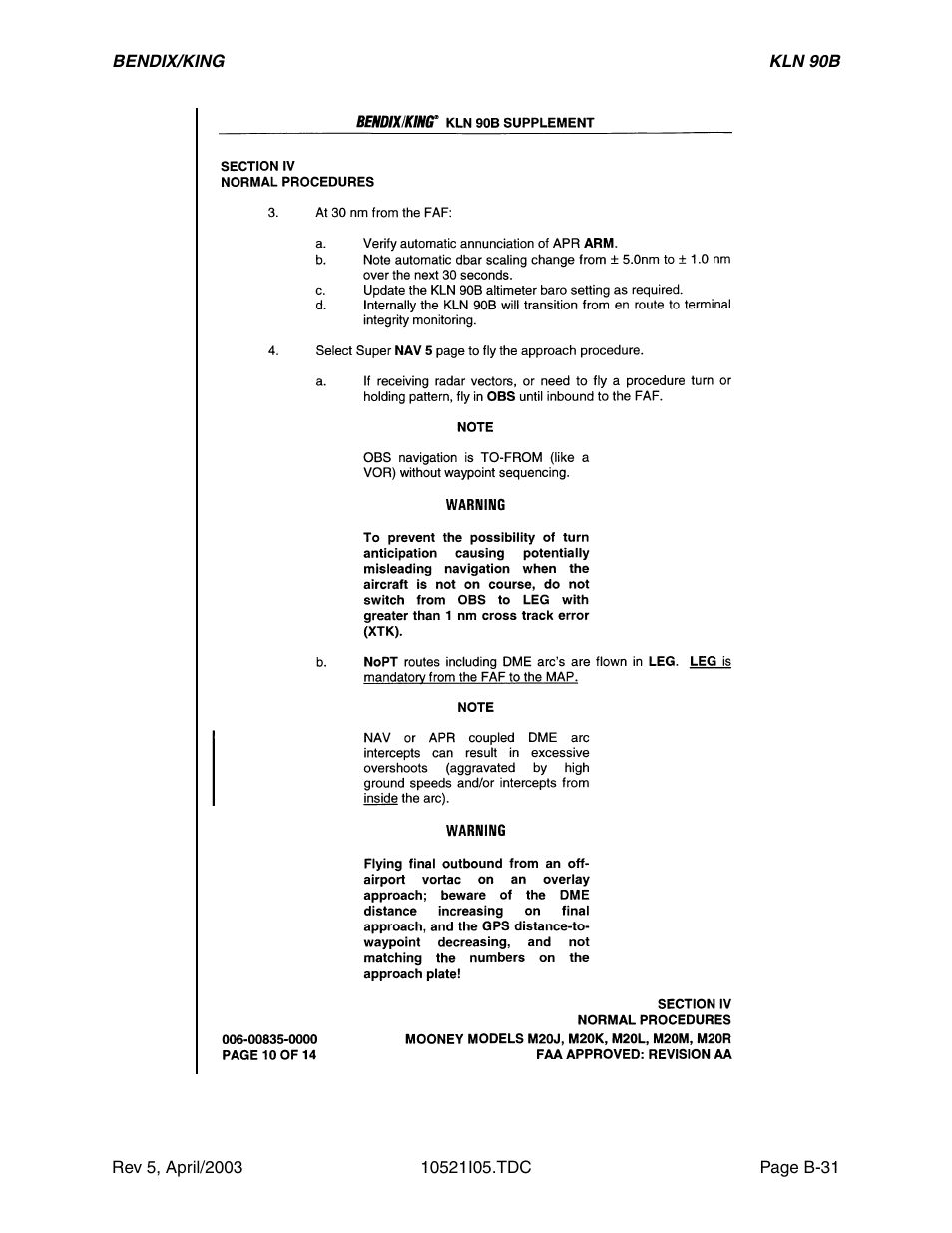 Honeywell BEDIX/KING GPS RNAV User Manual | Page 123 / 152