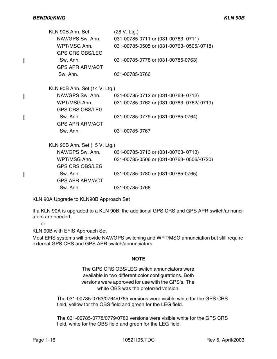 Honeywell BEDIX/KING GPS RNAV User Manual | Page 22 / 152