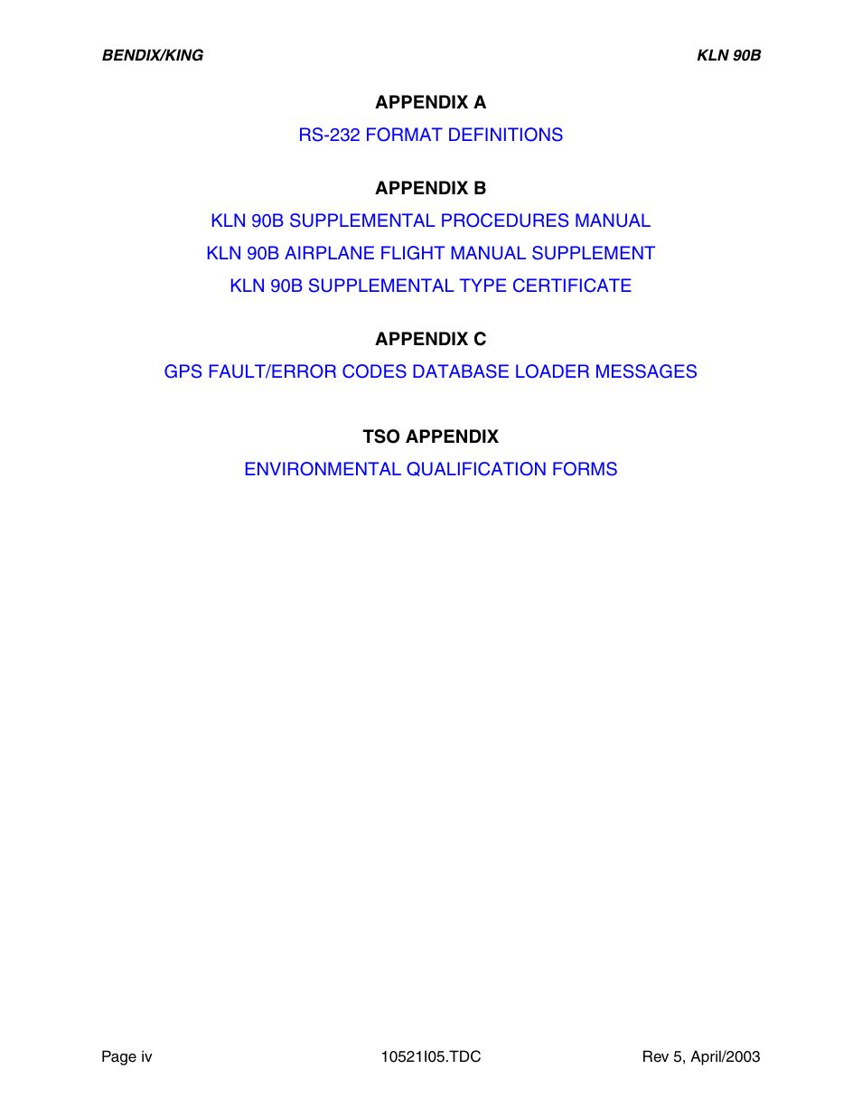 Honeywell BEDIX/KING GPS RNAV User Manual | Page 6 / 152