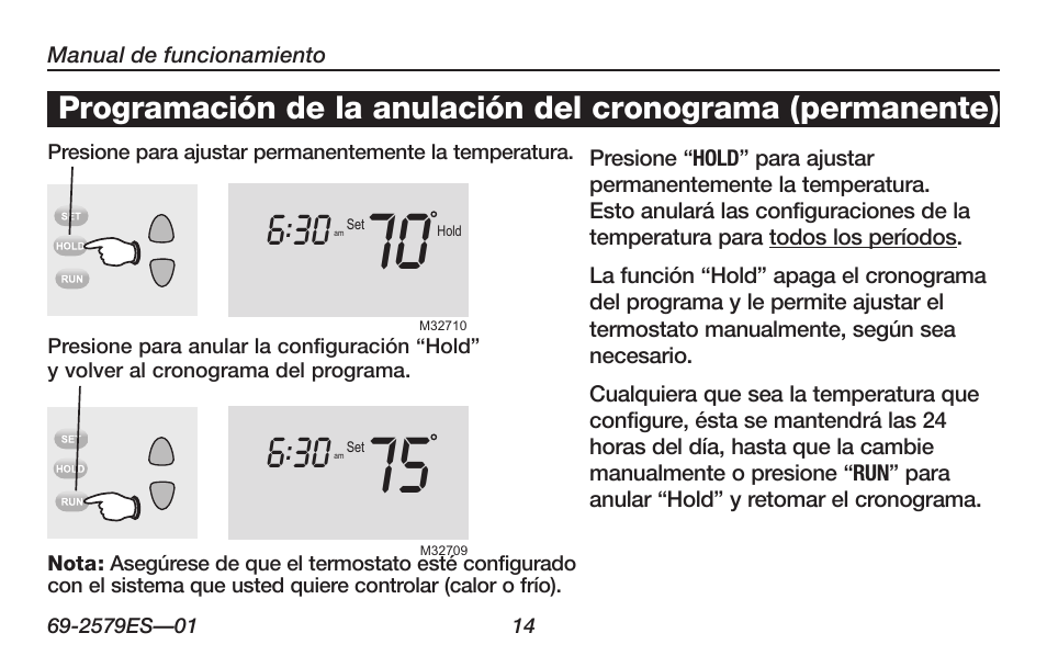 Honeywell RTHL2510 User Manual | Page 40 / 48