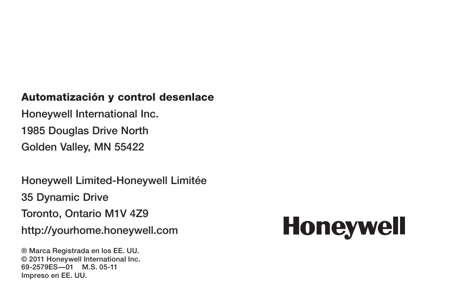 Honeywell RTHL2510 User Manual | Page 48 / 48