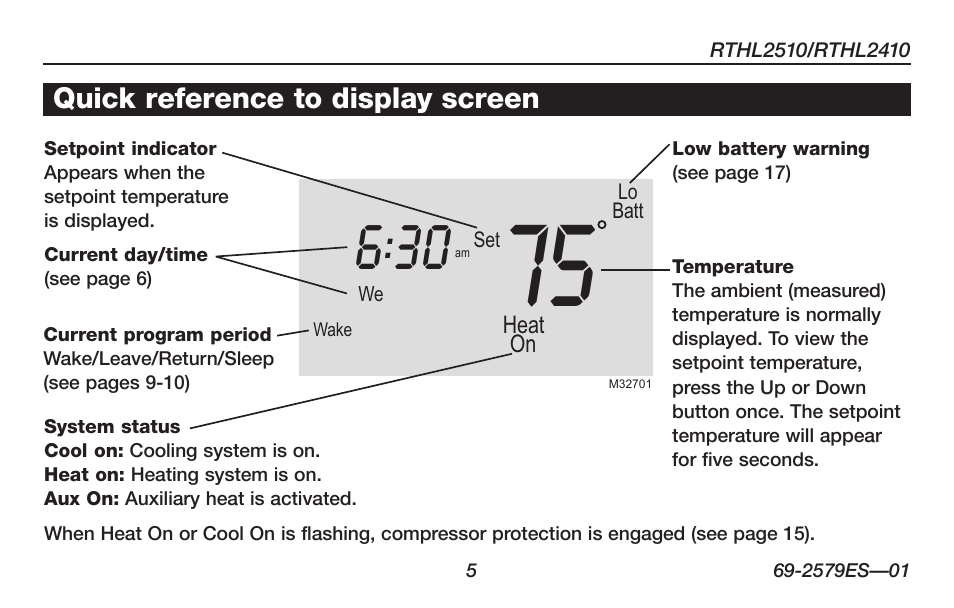 Honeywell RTHL2510 User Manual | Page 7 / 48